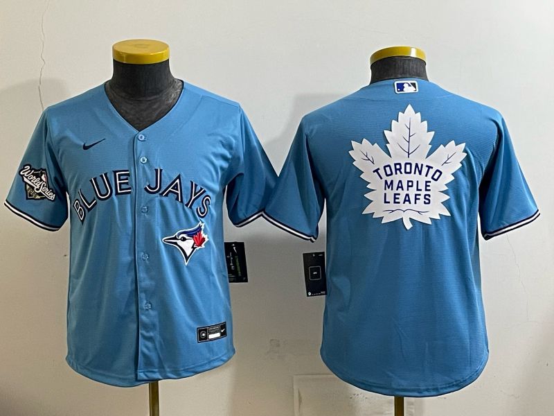 Youth 2025 Nike Toronto Blue Jays Blank Light Blue Game MLB Jersey 09->youth mlb jersey->Youth Jersey